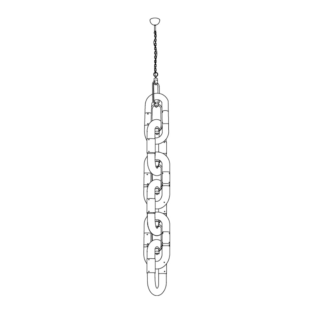 Zeta Lampe Pendante Acrylique Moderne Chaîne - Neutralighting