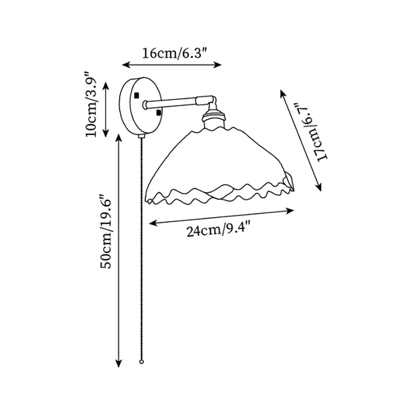 Infinity Applique Murale Laiton Chaîne Verte - Neutralighting
