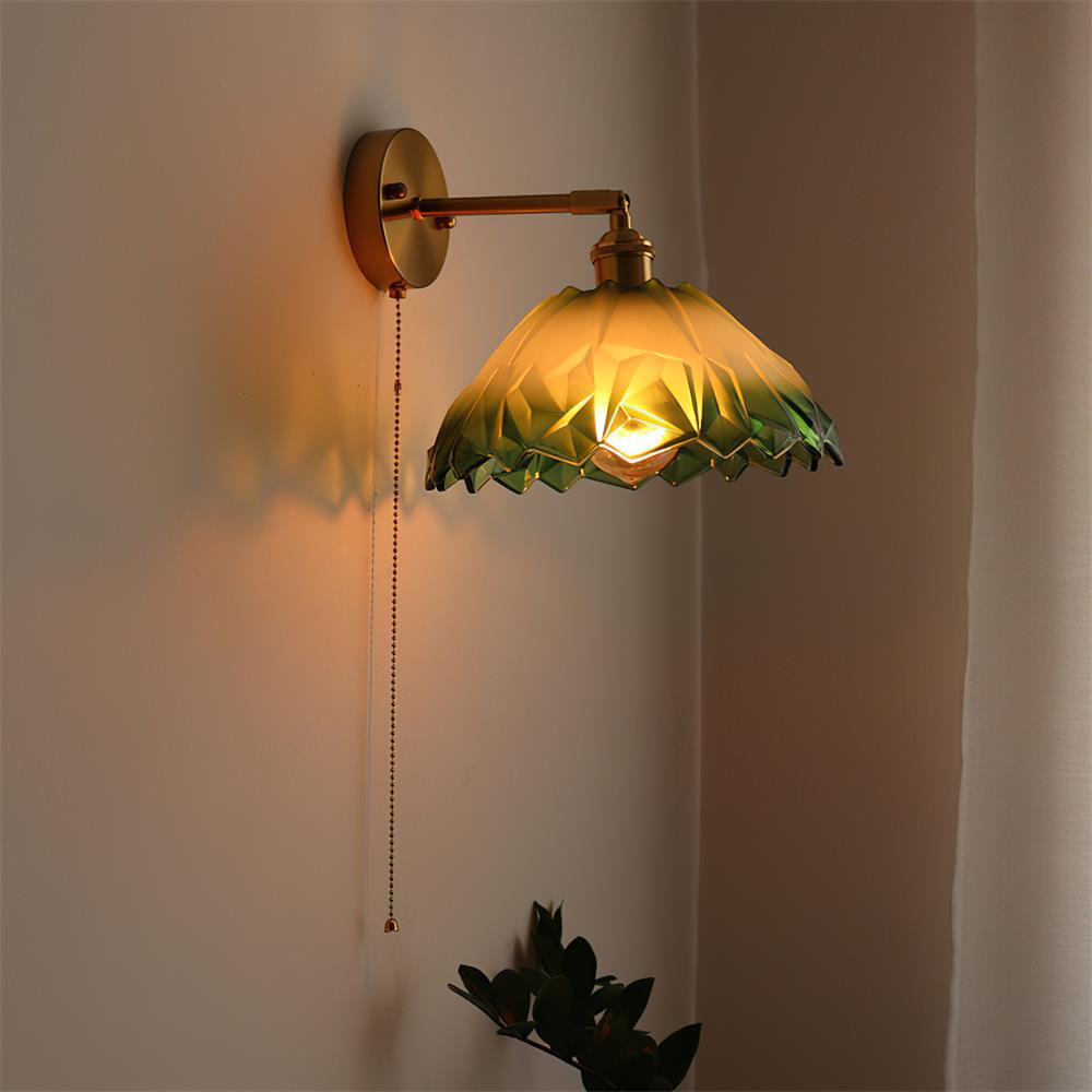 Infinity Applique Murale Laiton Chaîne Verte - Neutralighting