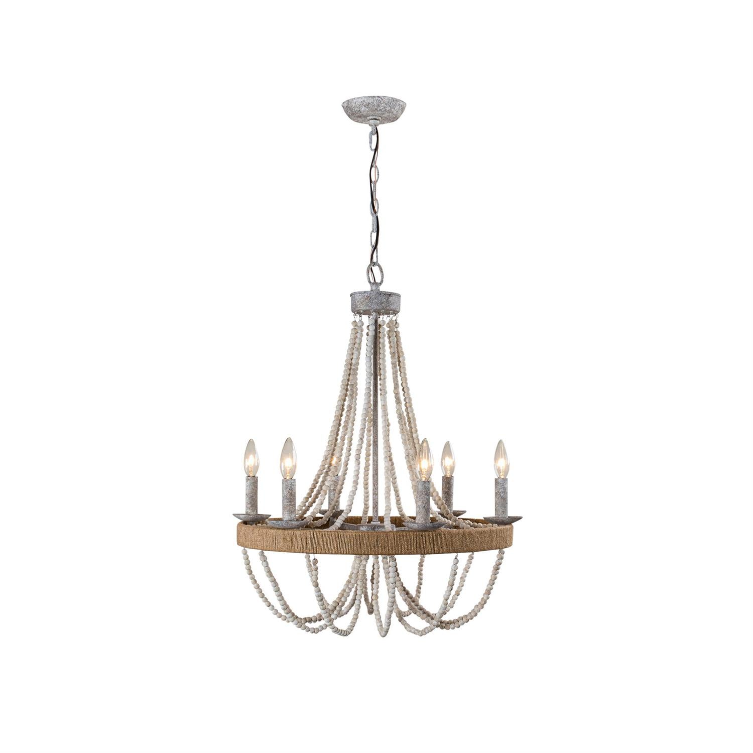 Rise Lustre en Métal et Bois Traditionnel Vintage - Neutralighting