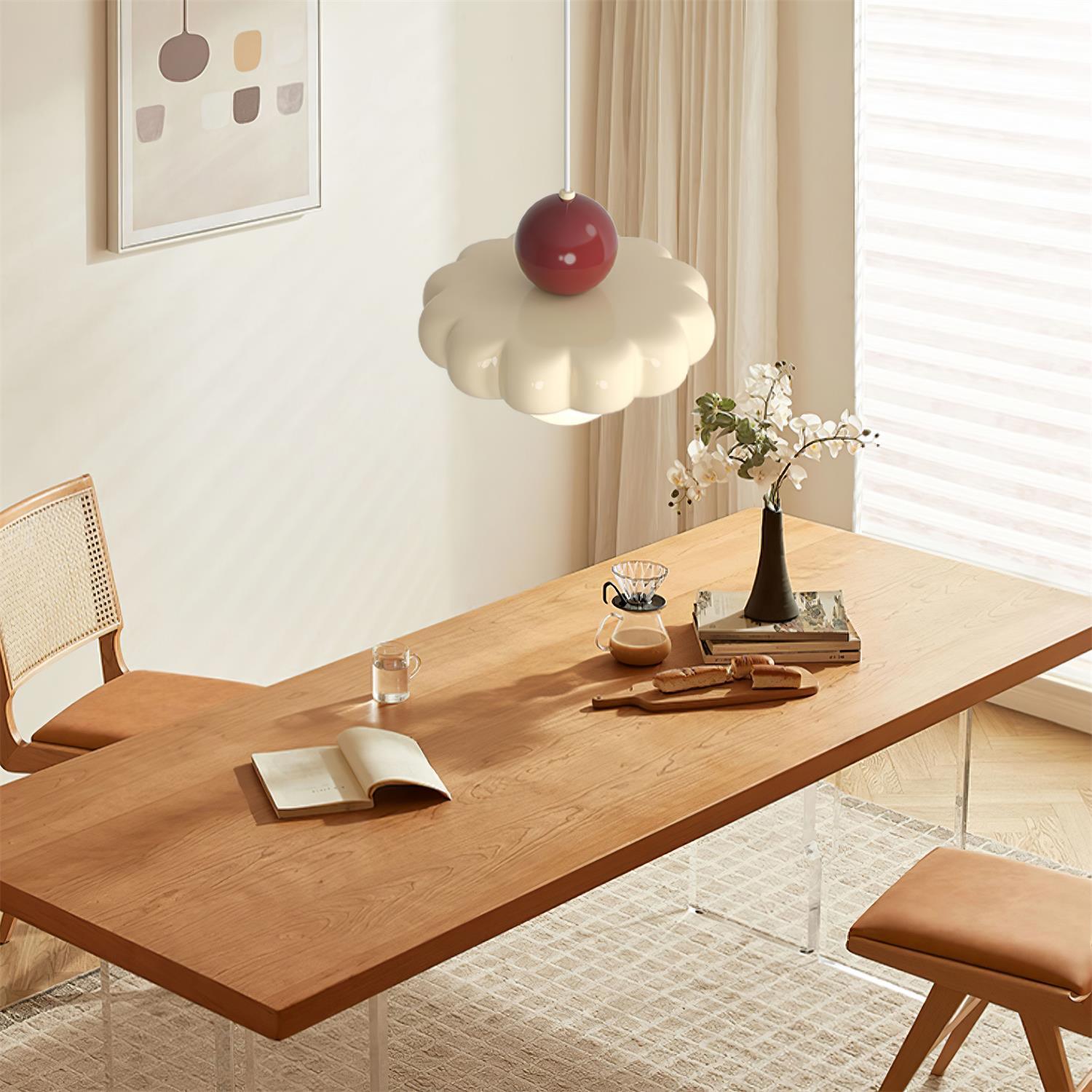 Aria Cute Cream Pendant Light - Letslighting