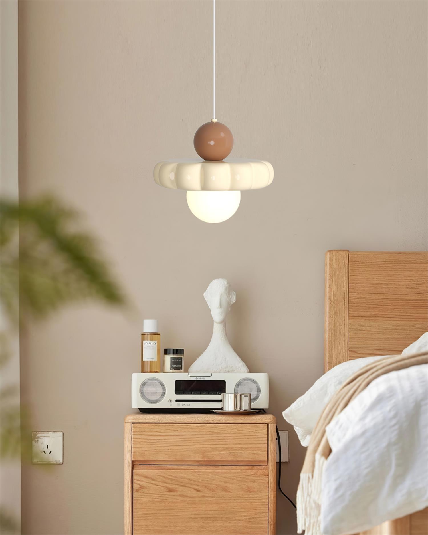 Aria Cute Cream Pendant Light - Letslighting