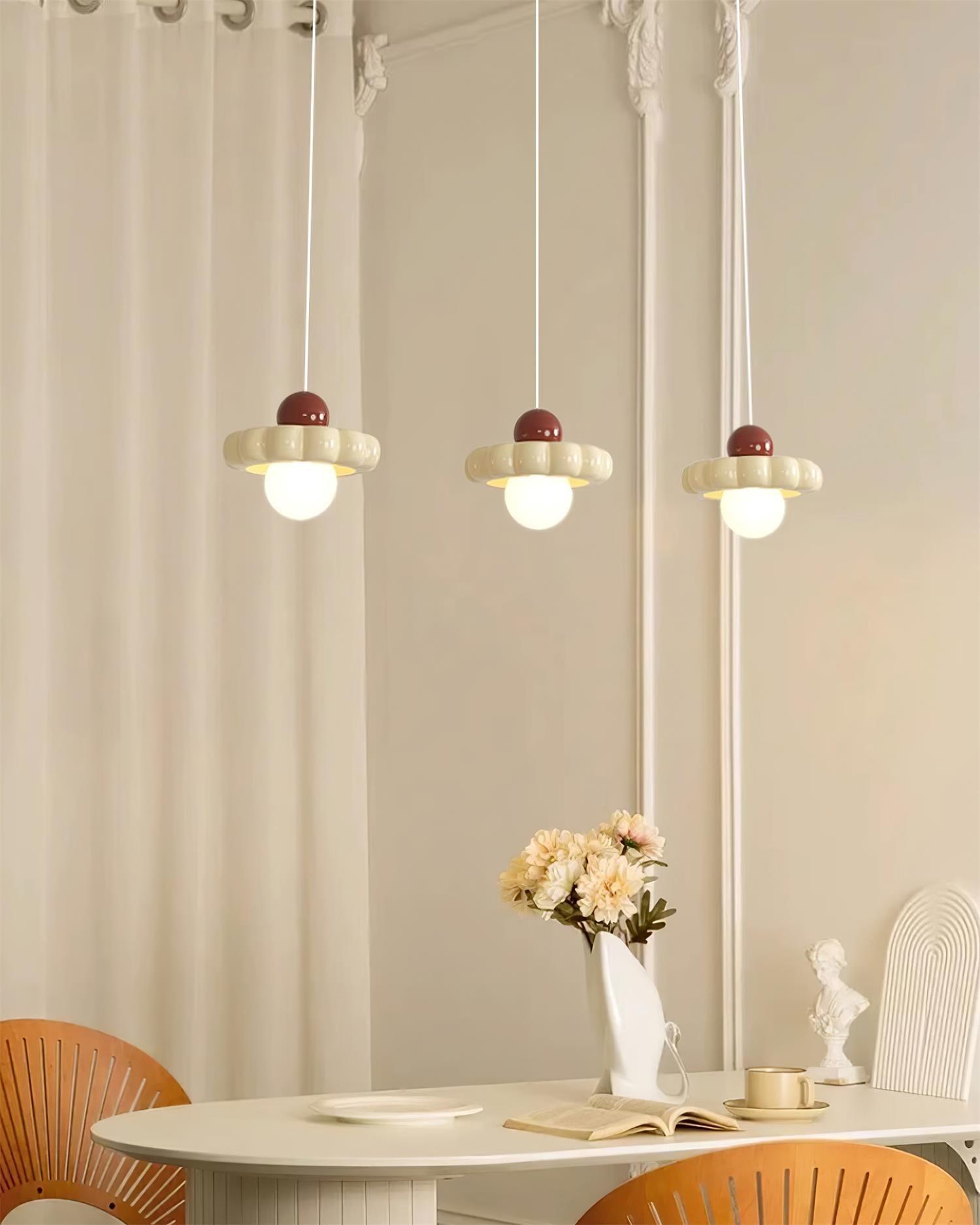 Aria Cute Cream Pendant Light - Letslighting