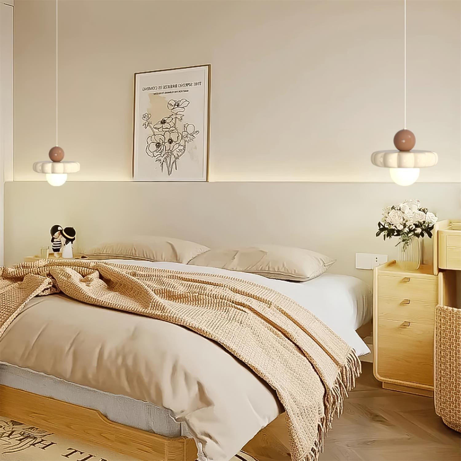 Aria Cute Cream Pendant Light - Letslighting