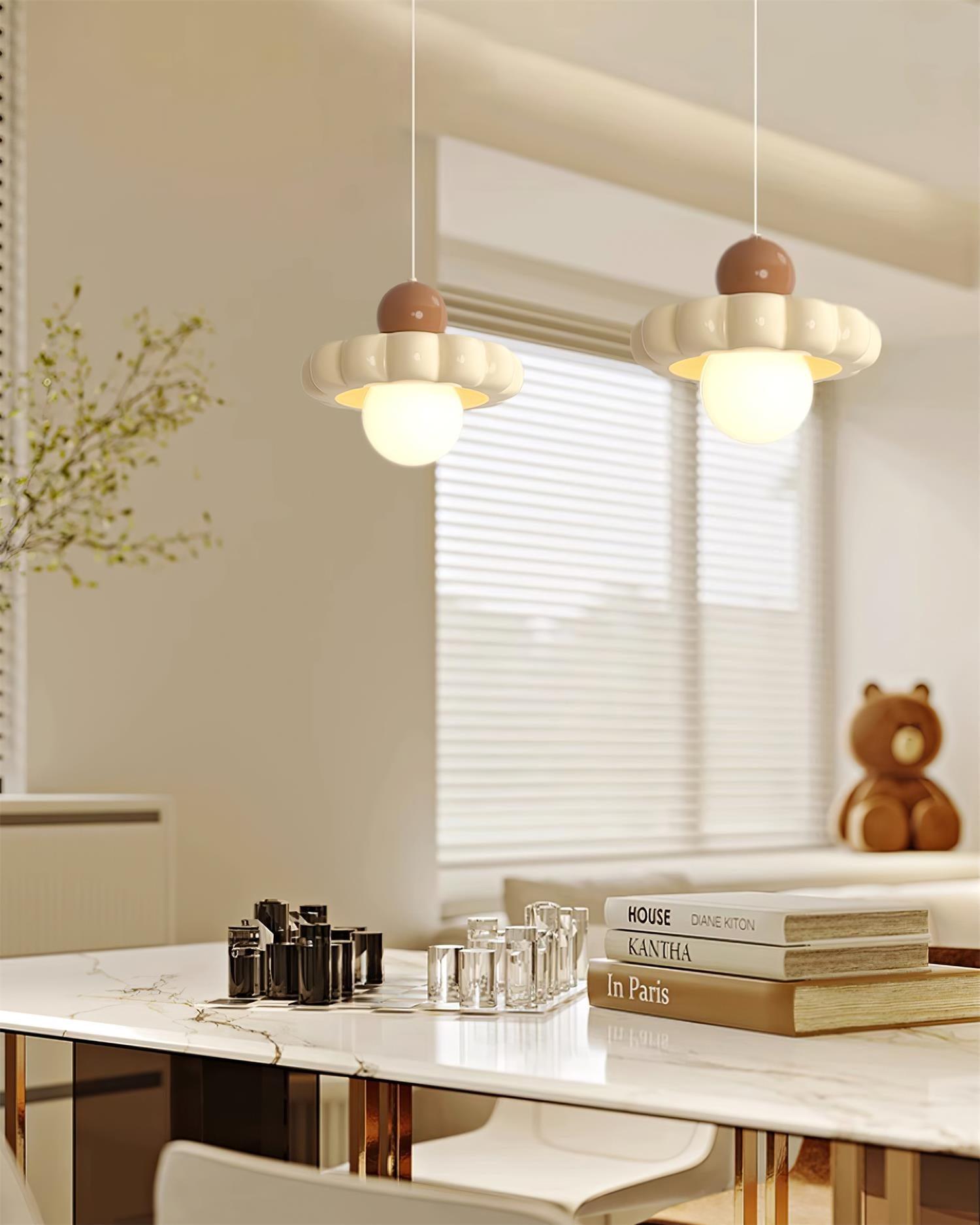 Aria Cute Cream Pendant Light - Letslighting
