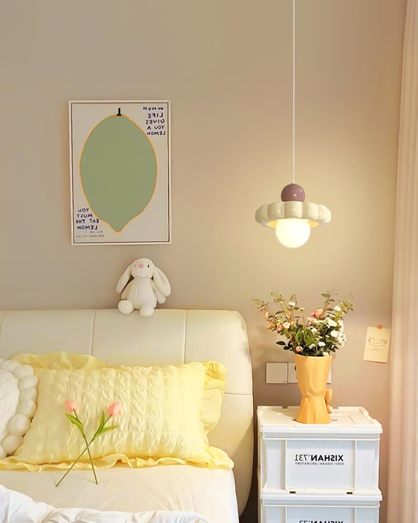 Aria Cute Cream Pendant Light - Letslighting