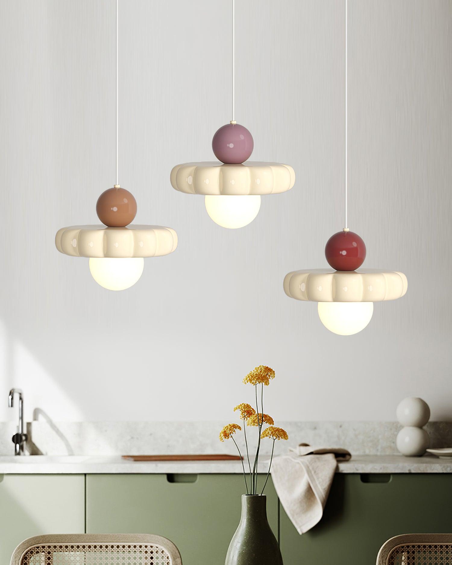Aria Cute Cream Pendant Light - Letslighting