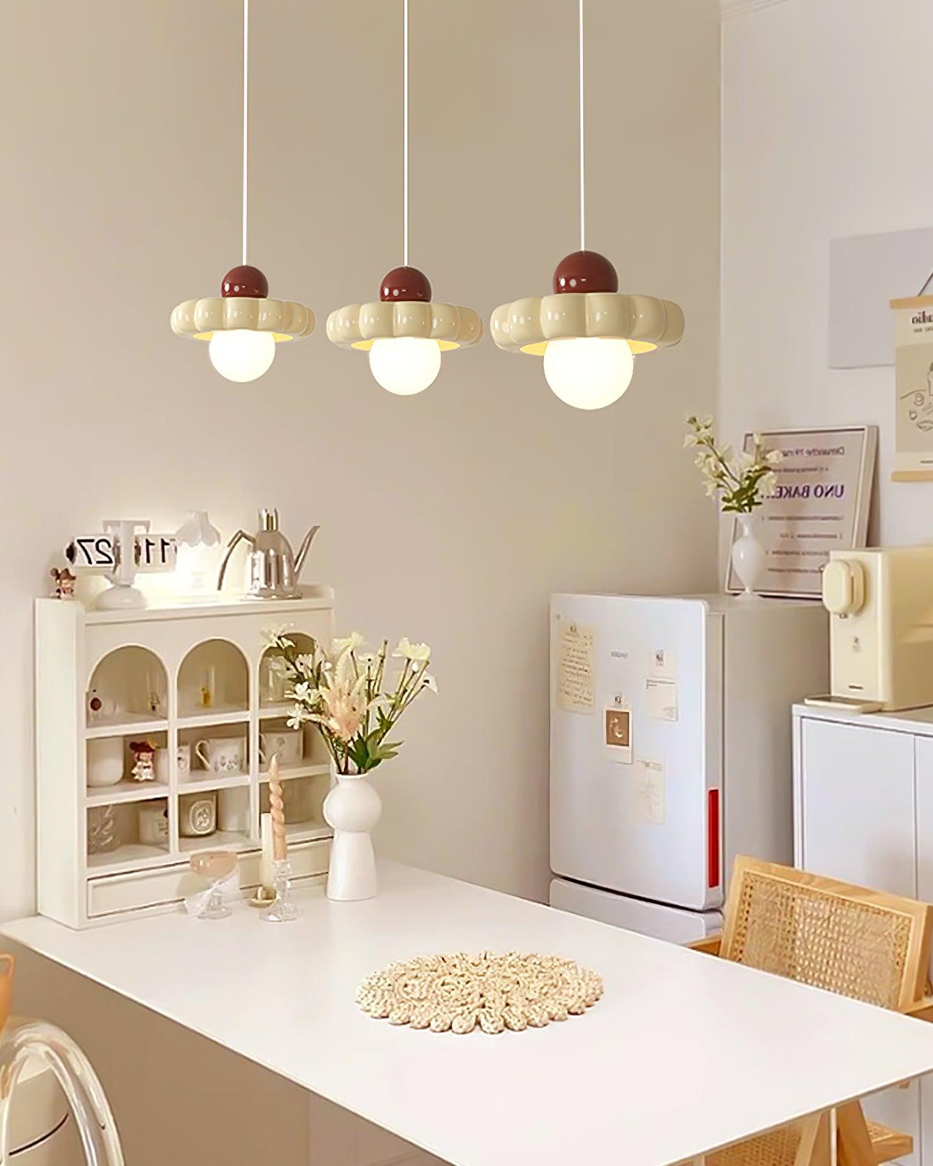 Aria Cute Cream Pendant Light - Letslighting