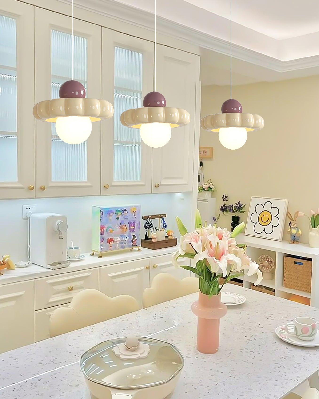 Aria Cute Cream Pendant Light - Letslighting