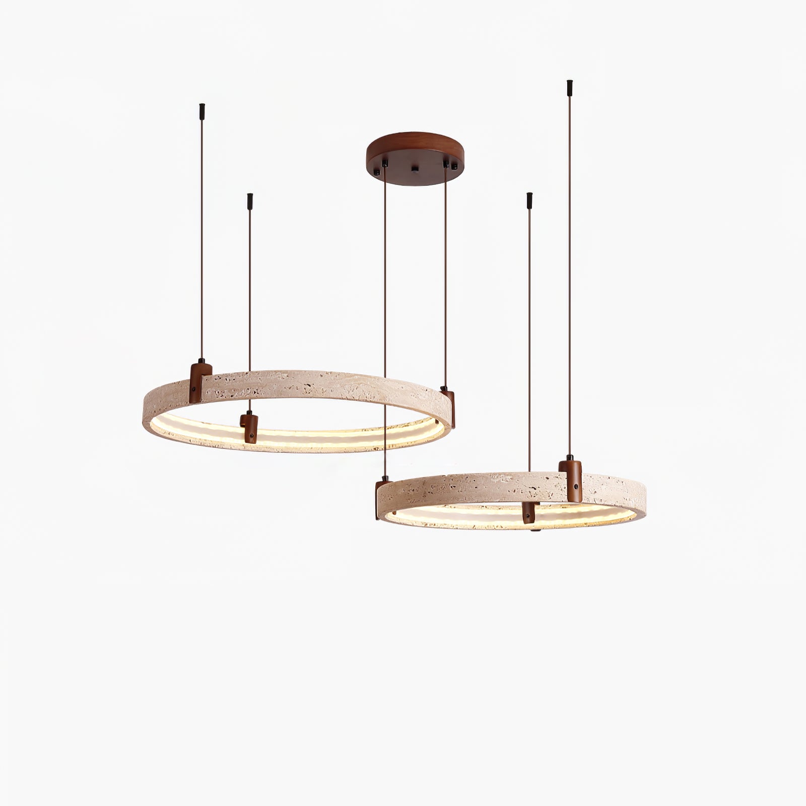 Orvinir Chandelier en Travertin - Neutralighting