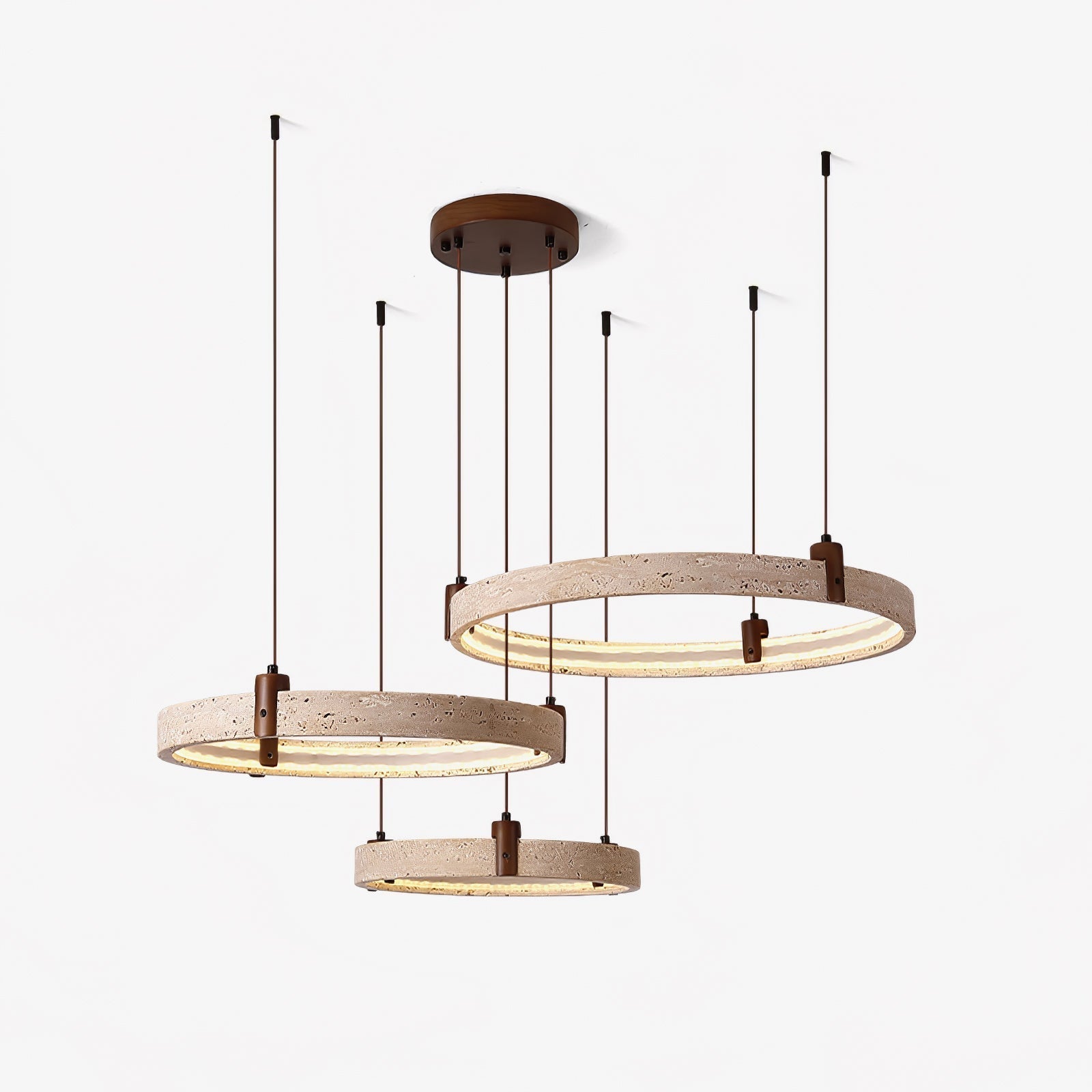 Orvinir Chandelier en Travertin - Neutralighting