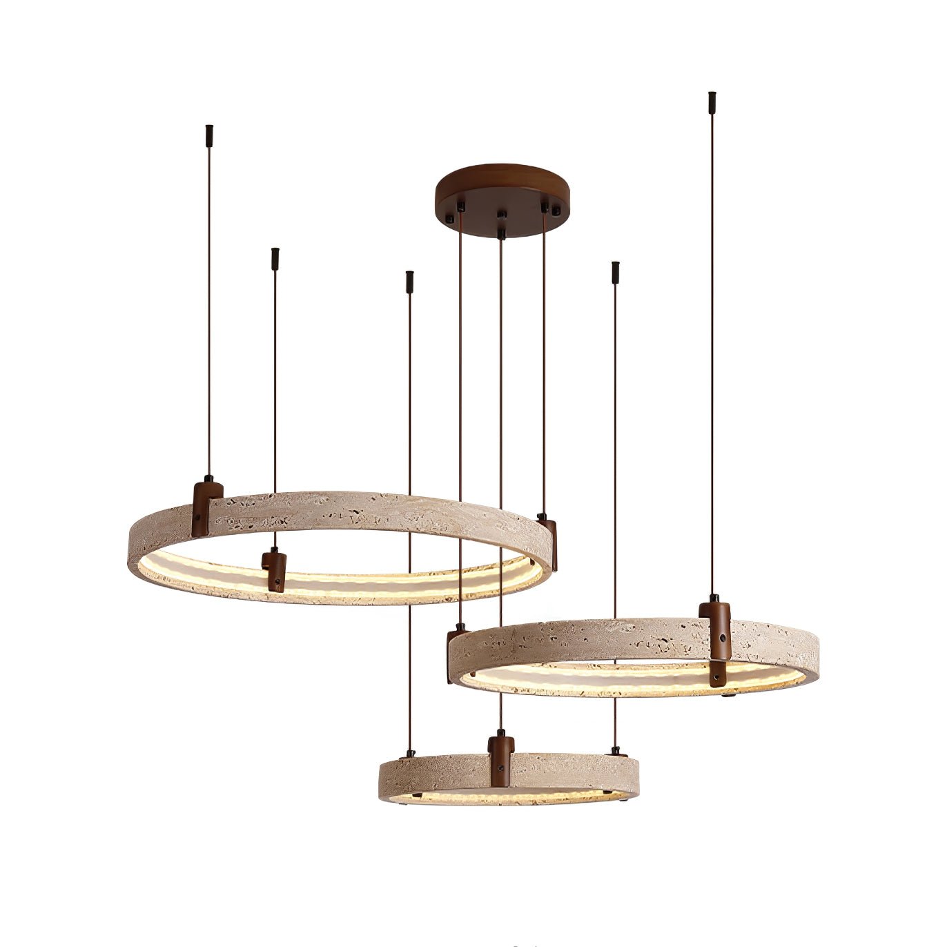 Orvinir Chandelier en Travertin - Neutralighting