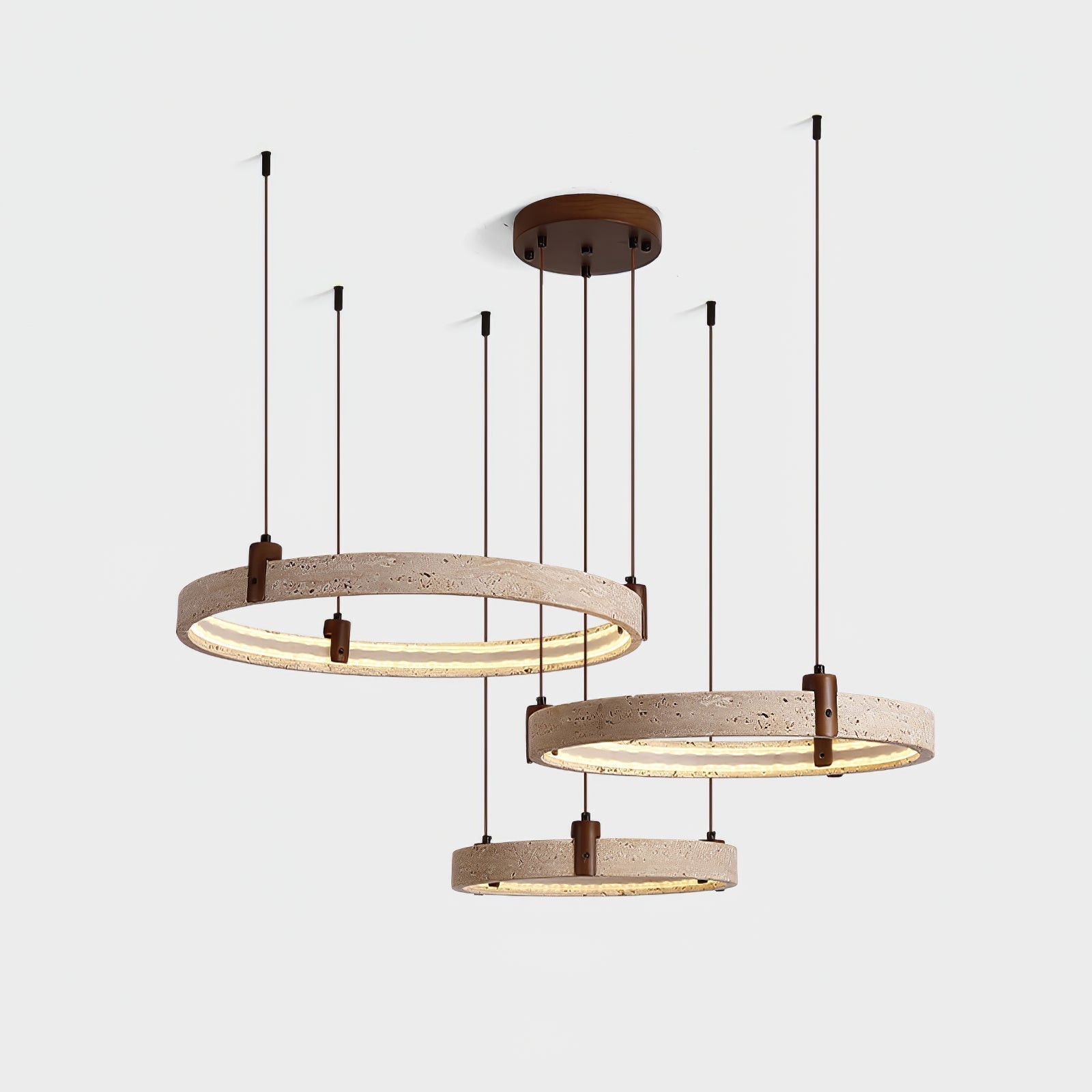 Orvinir Chandelier en Travertin - Neutralighting