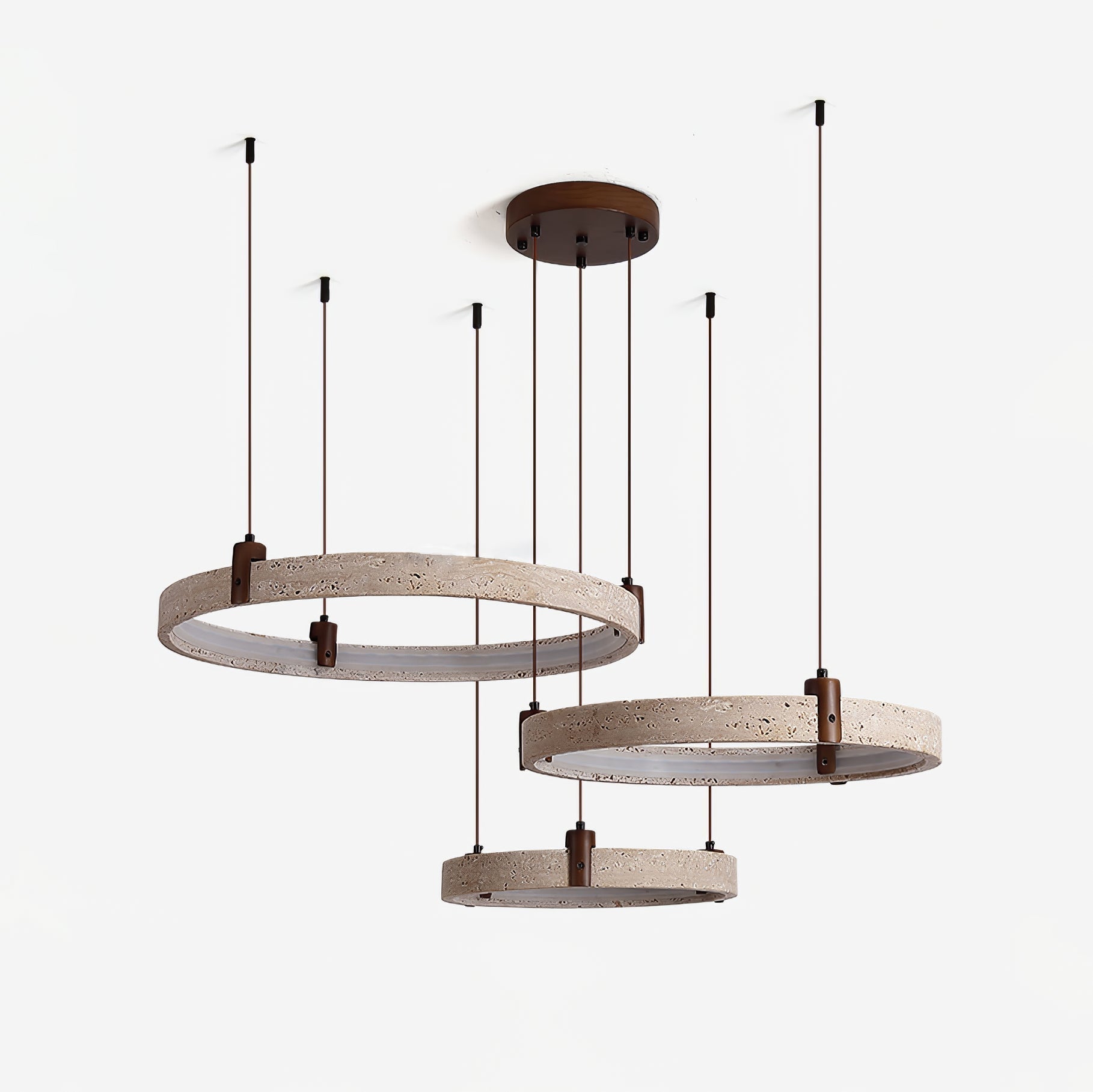 Orvinir Chandelier en Travertin - Neutralighting