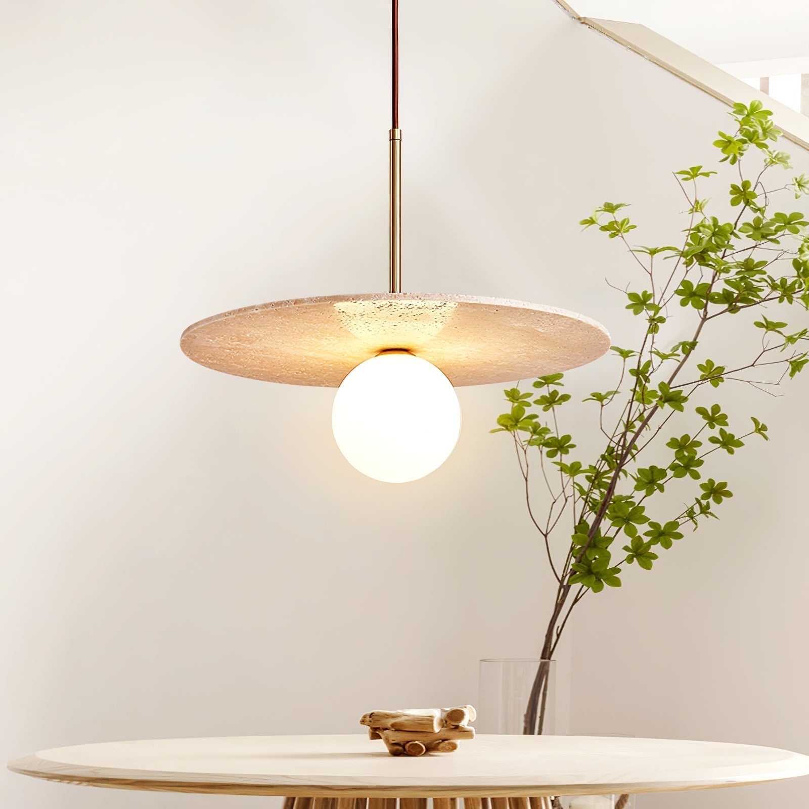 Vera Travertine Pendant Light - Letslighting