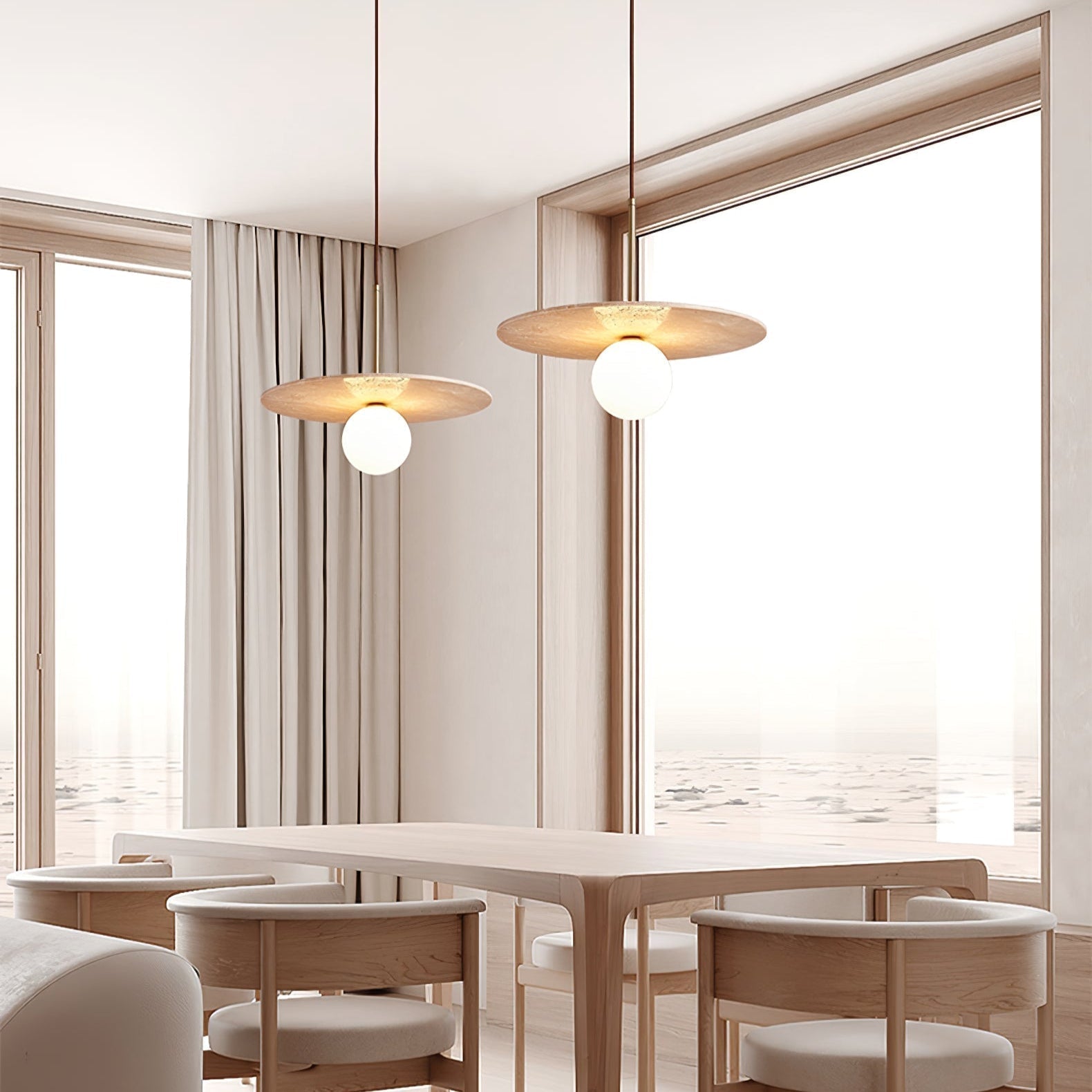 Vera Travertine Pendant Light - Letslighting