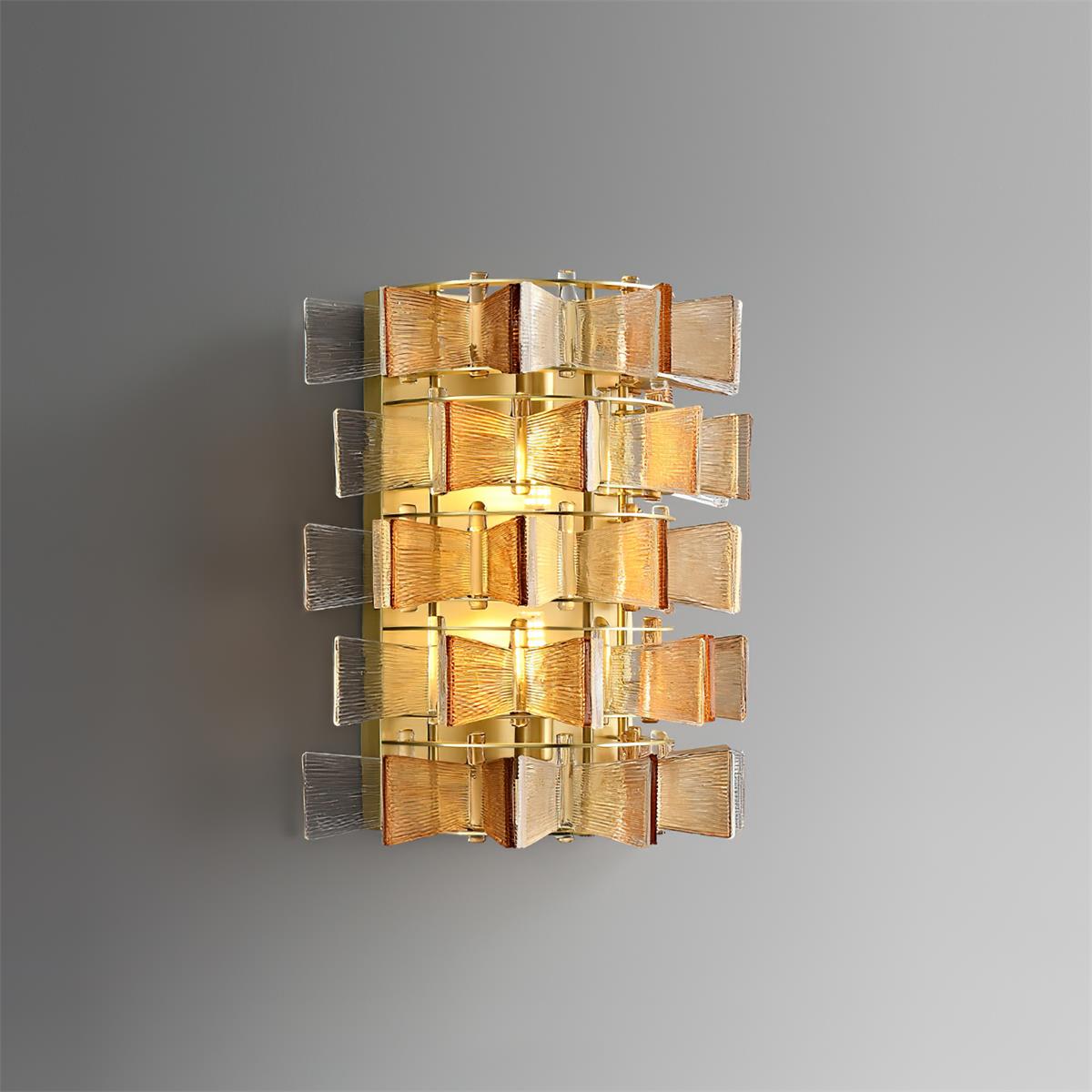 Celvara Applique Murale Accent Ruban en Verre Rainuré - Neutralighting