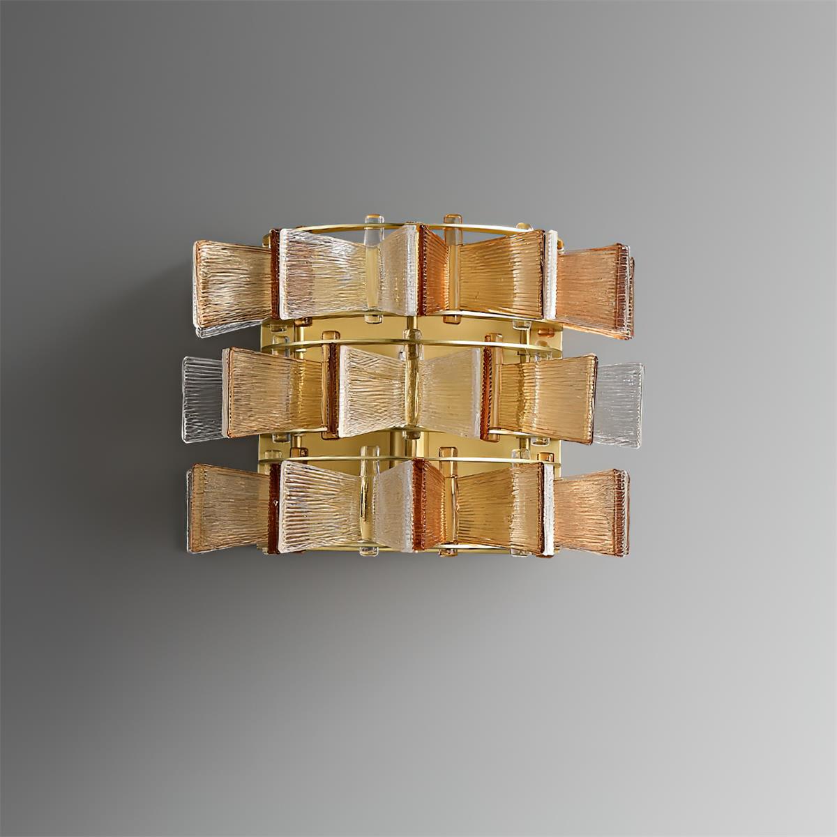 Celvara Applique Murale Accent Ruban en Verre Rainuré - Neutralighting