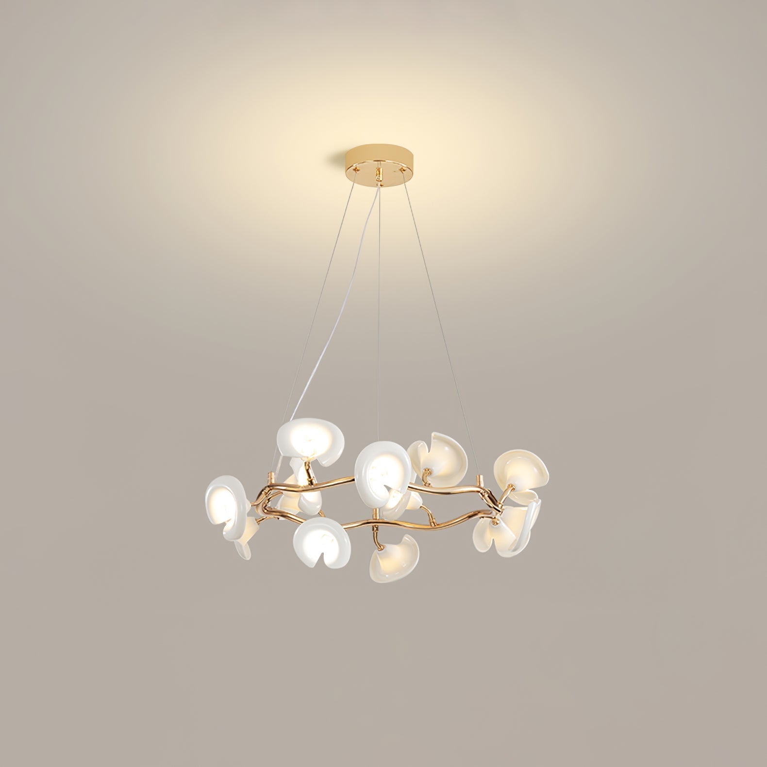 Aurora Chandelier Élégant Branche en Fleur - Neutralighting