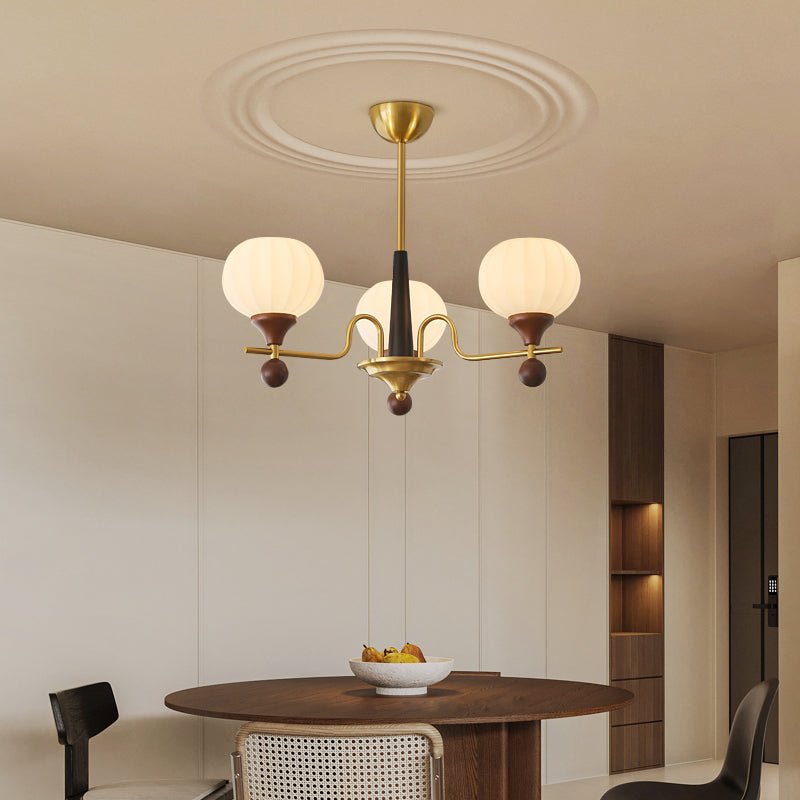 Anorionis Lustre Traditionnel Haut de Gamme en Bois - Neutralighting