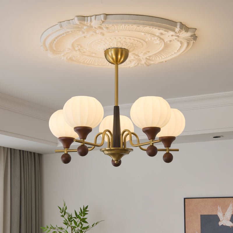 Anorionis Lustre Traditionnel Haut de Gamme en Bois - Neutralighting