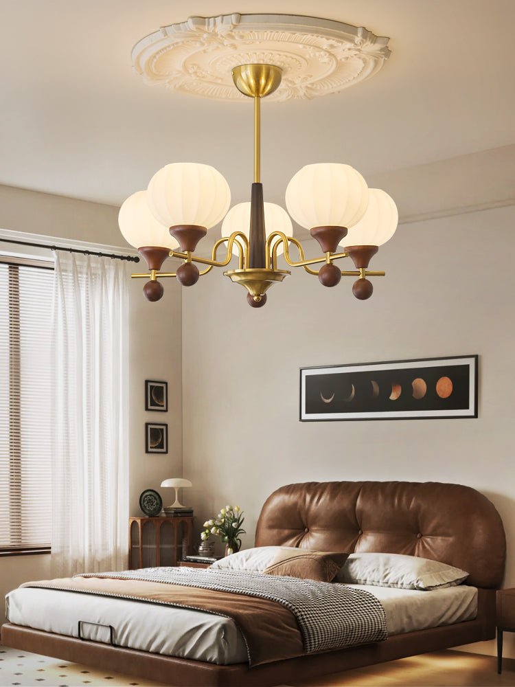 Anorionis Lustre Traditionnel Haut de Gamme en Bois - Neutralighting