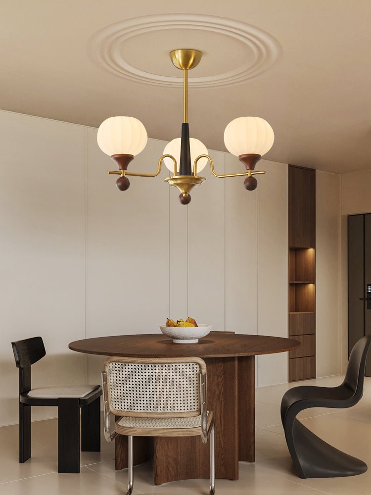 Anorionis Lustre Traditionnel Haut de Gamme en Bois - Neutralighting