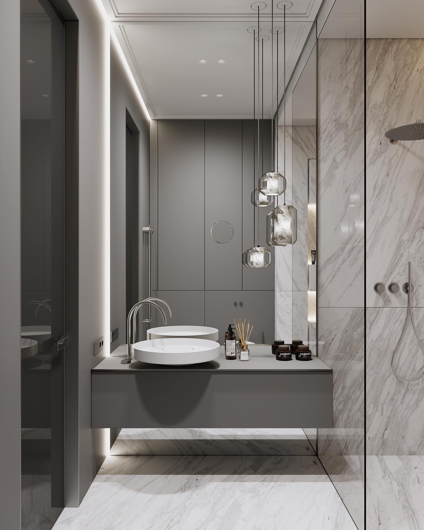 Allirila Lampe à Suspension Moderne Et Minimaliste En Verre Albâtre - Neutralighting