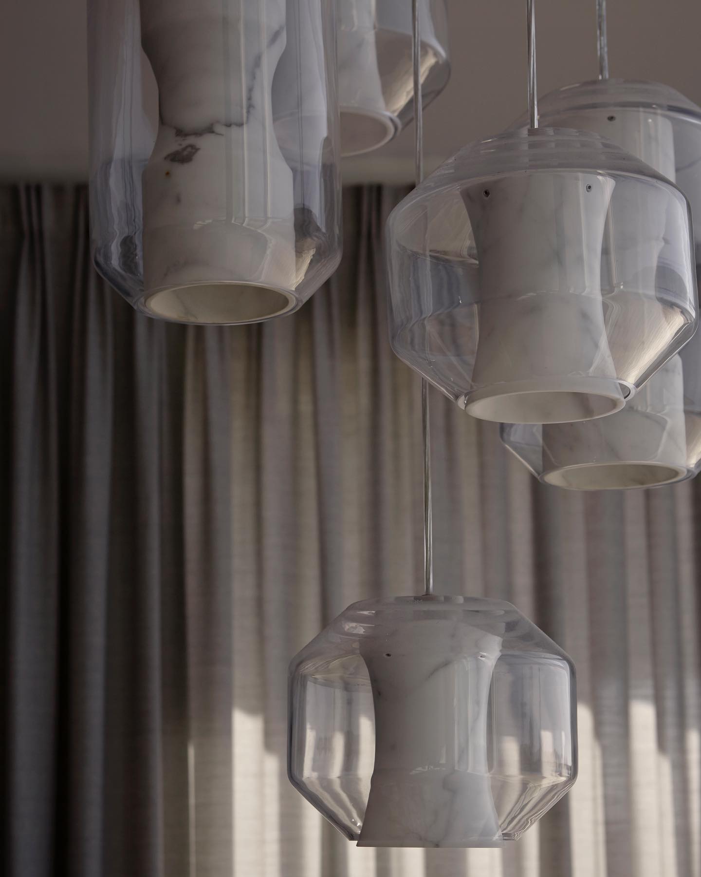 Allirila Lampe à Suspension Moderne Et Minimaliste En Verre Albâtre - Neutralighting