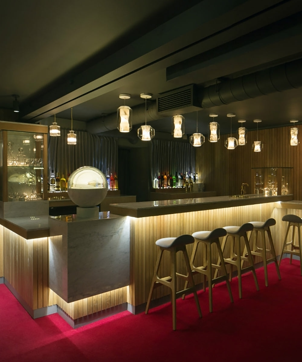 Allirila Lampe à Suspension Moderne Et Minimaliste En Verre Albâtre - Neutralighting