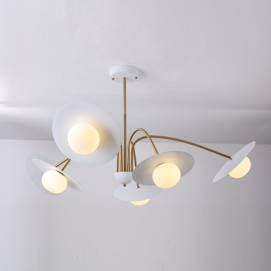 Lustra Chandelier avec Champignon Inspiré de l'Art Déco - Neutralighting
