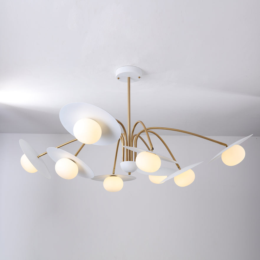 Lustra Chandelier avec Champignon Inspiré de l'Art Déco - Neutralighting