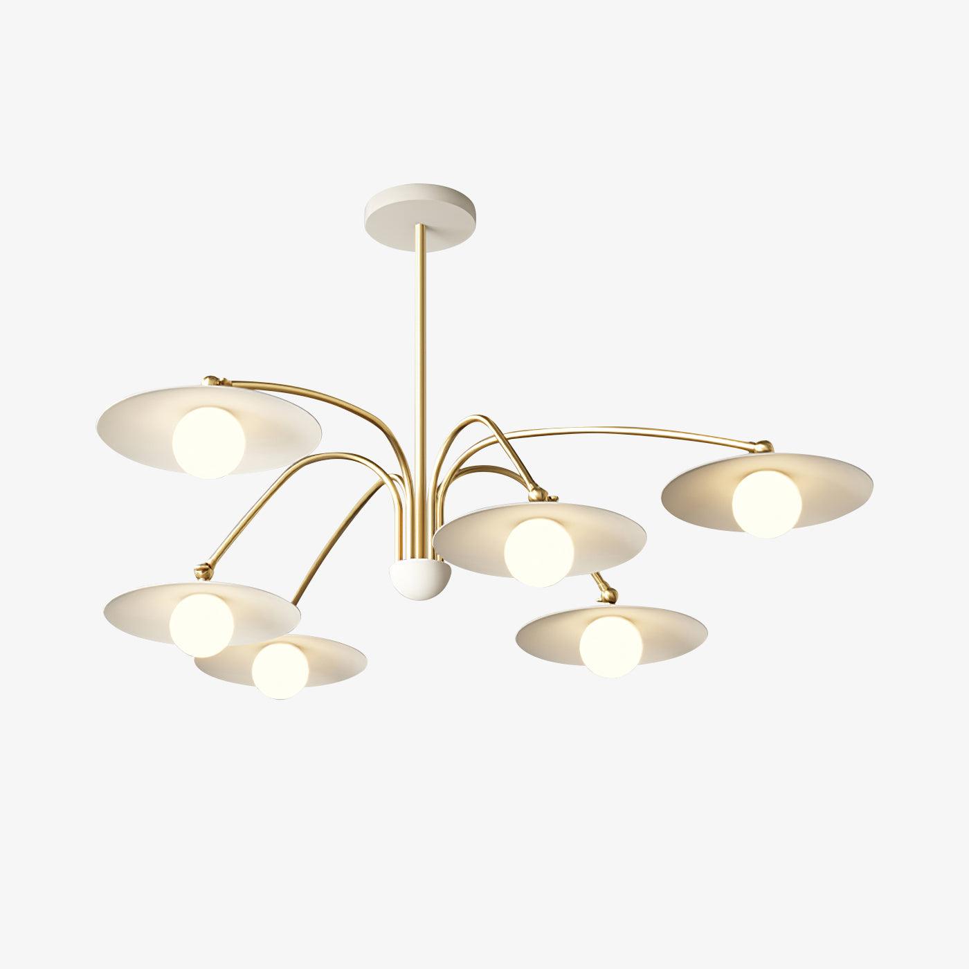 Lustra Chandelier avec Champignon Inspiré de l'Art Déco - Neutralighting