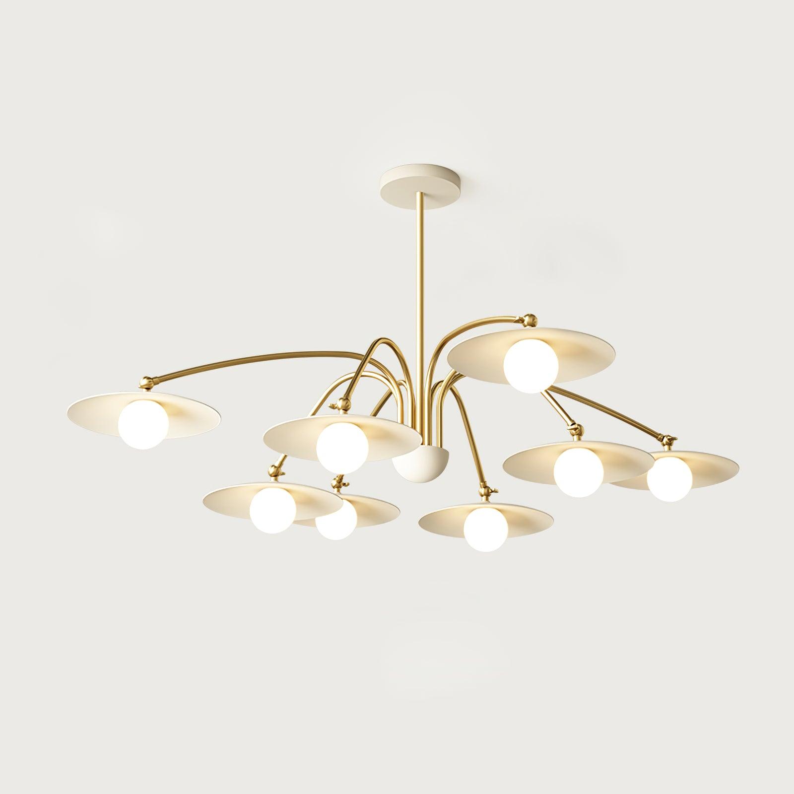 Lustra Chandelier avec Champignon Inspiré de l'Art Déco - Neutralighting