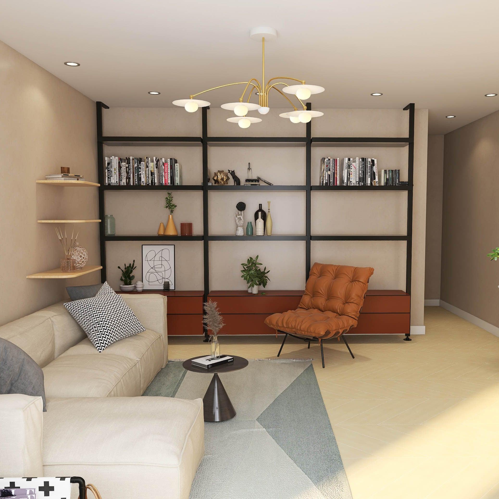 Lustra Chandelier avec Champignon Inspiré de l'Art Déco - Neutralighting