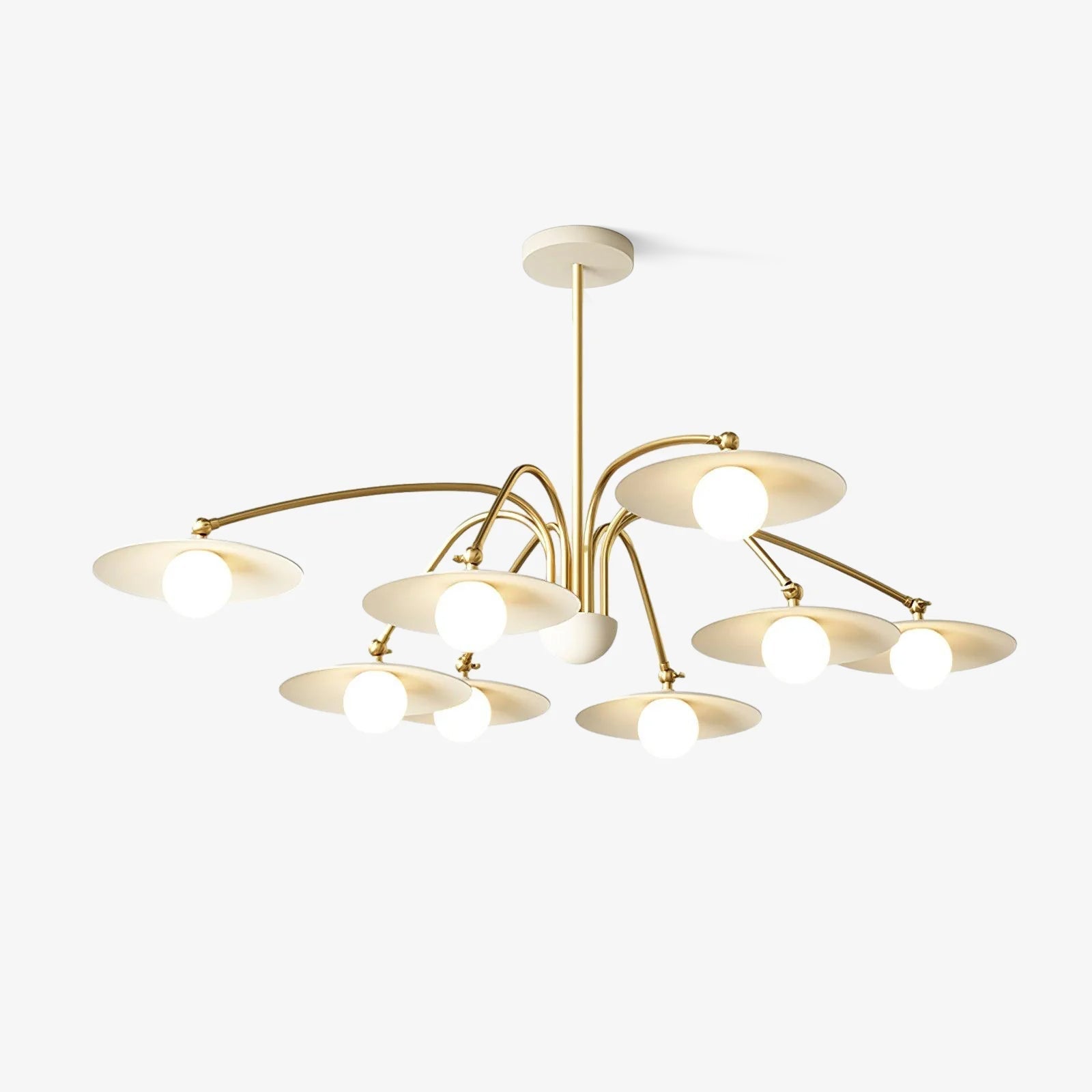 Lustra Chandelier avec Champignon Inspiré de l'Art Déco - Neutralighting