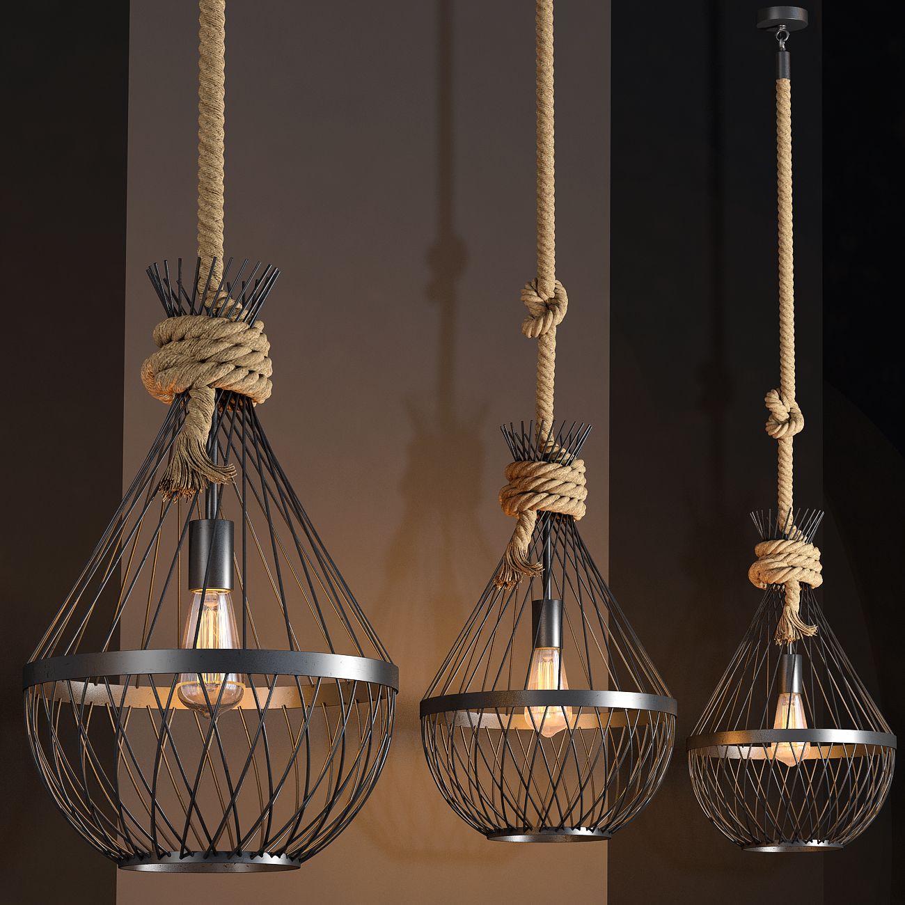 Epoch Suspension Luminaire LED Industrielle Métal Salon - Neutralighting