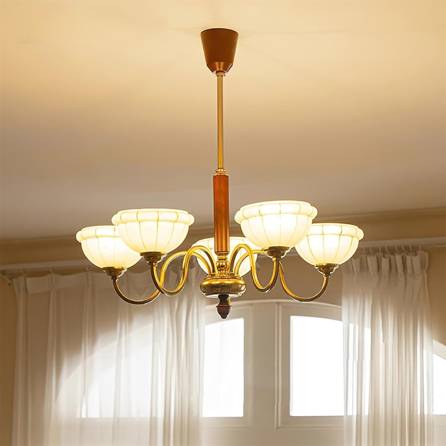 Charlie Lustre Fleur en Verre Courbée - Neutralighting