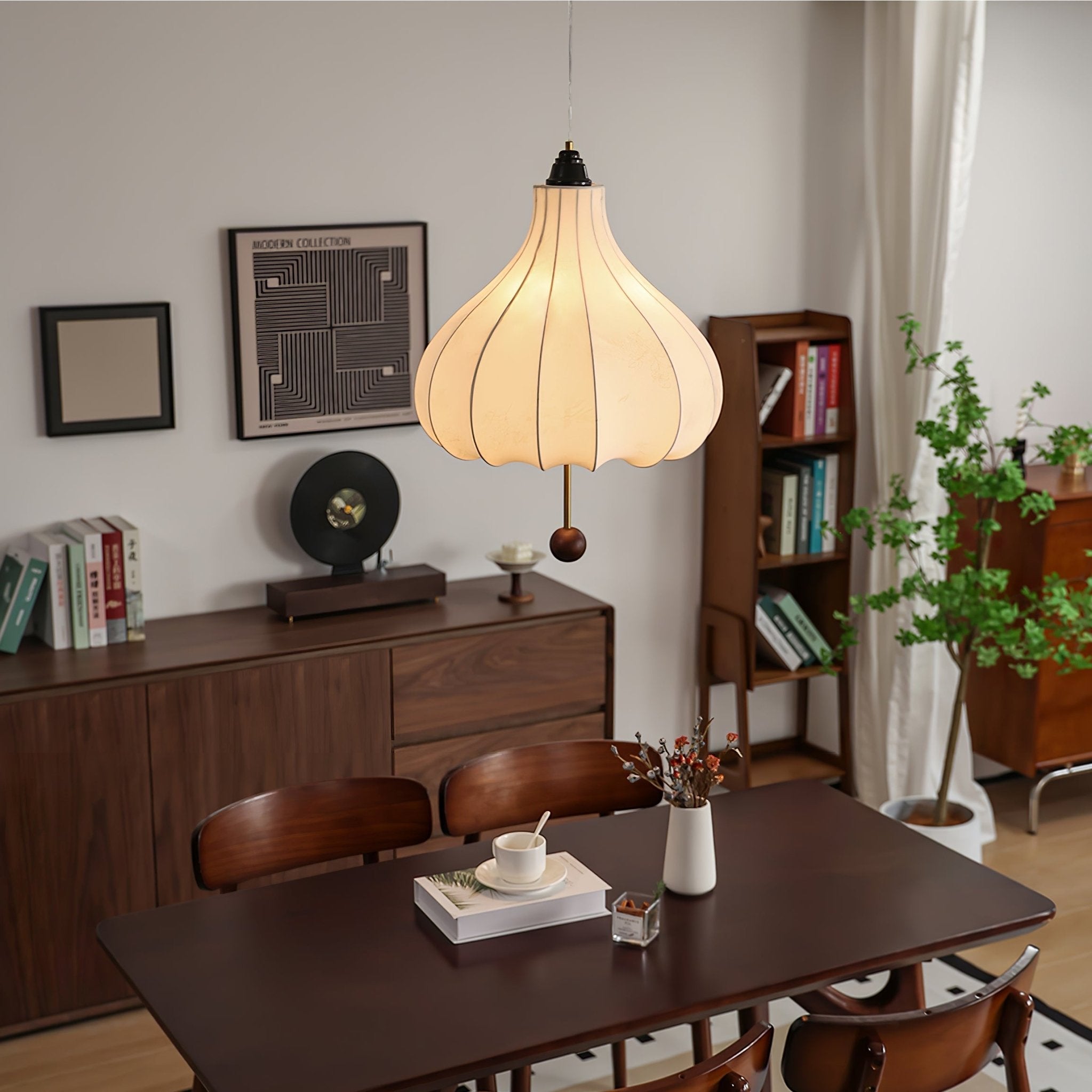 Orbitio Suspension Tissu Bois - Neutralighting