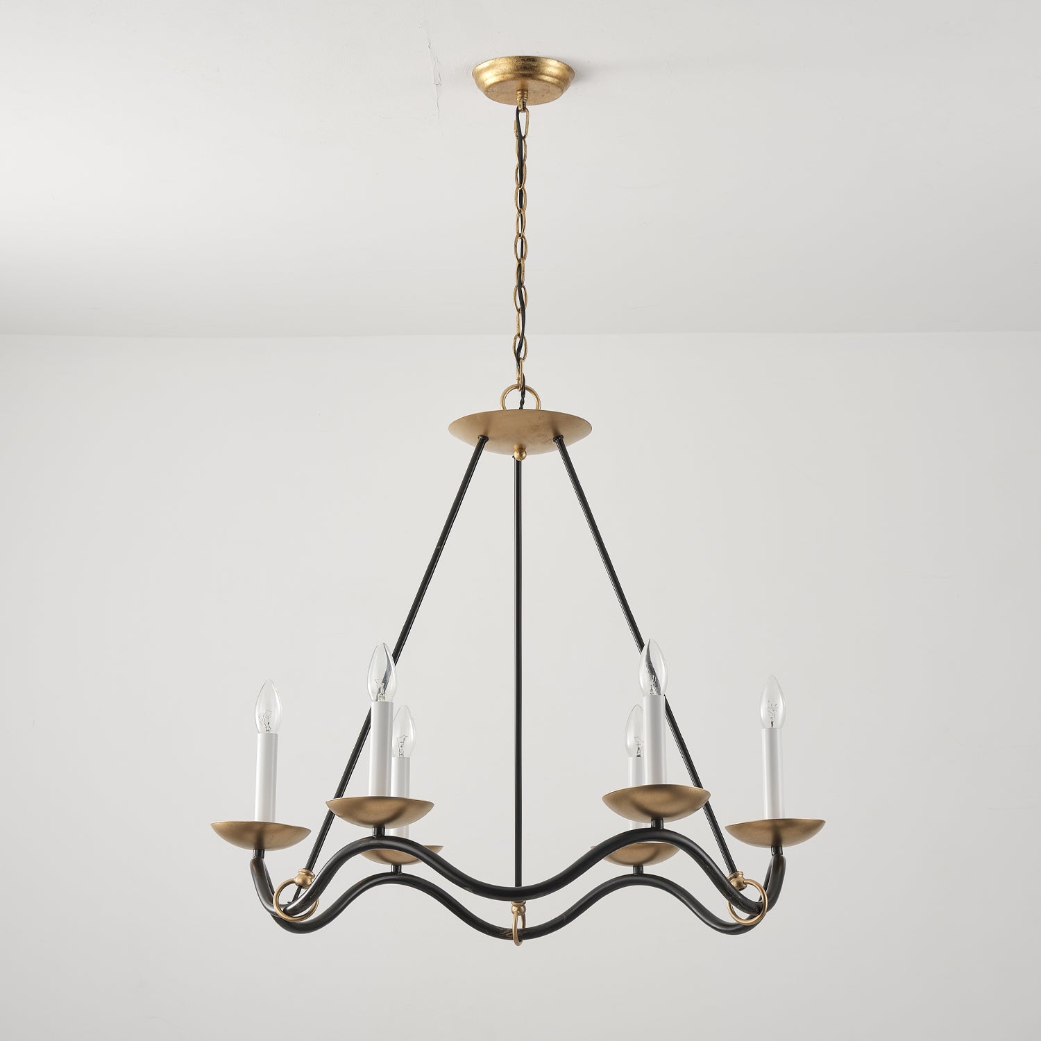 Allirora Chandelier Vintage en Laiton Élégant - Neutralighting