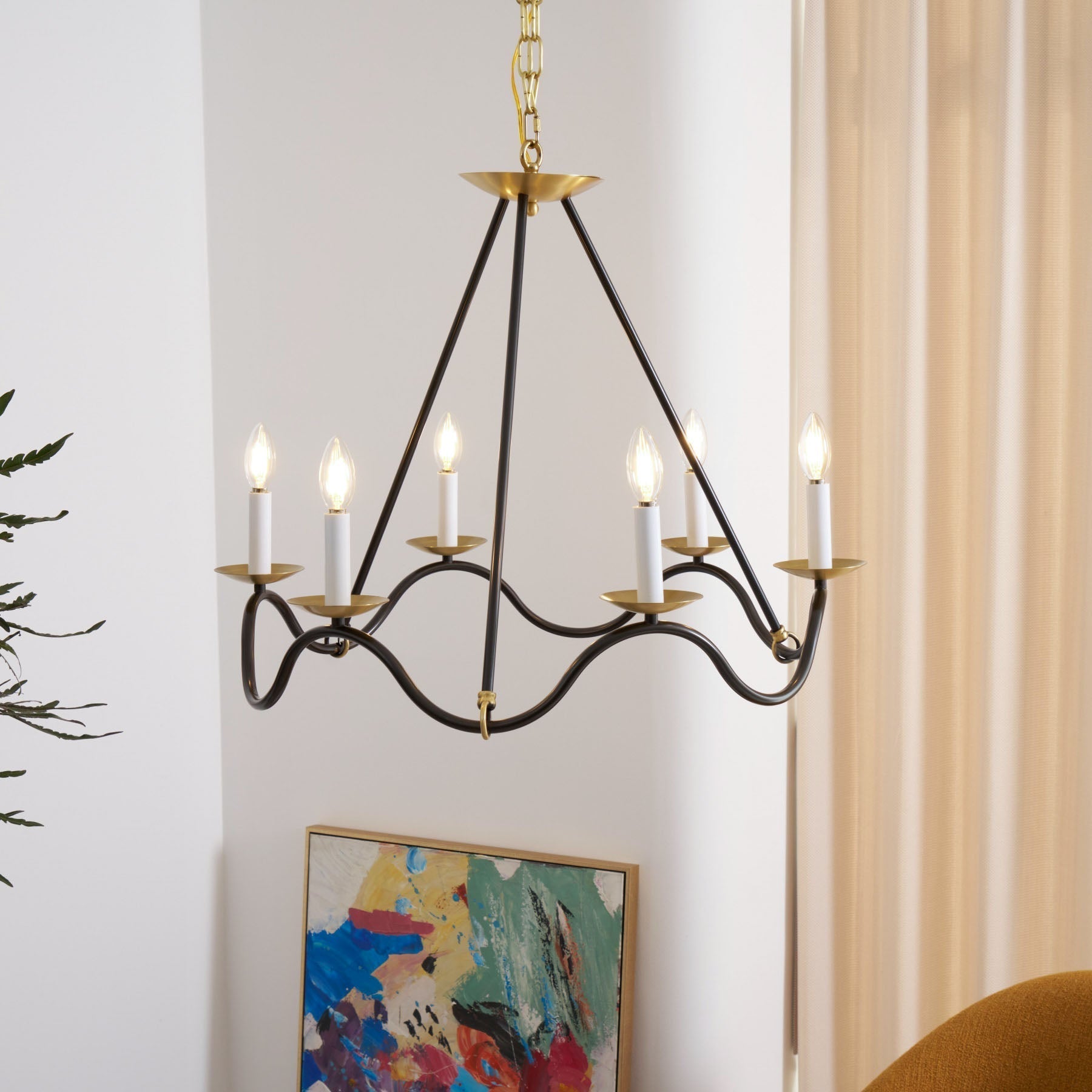 Shine Lustre en Métal de Laiton Industriel Vintage - Neutralighting