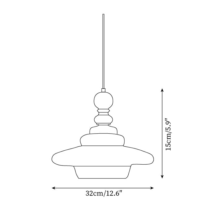 Drift Lampe Pendante Rétro Bois Noyer - Neutralighting