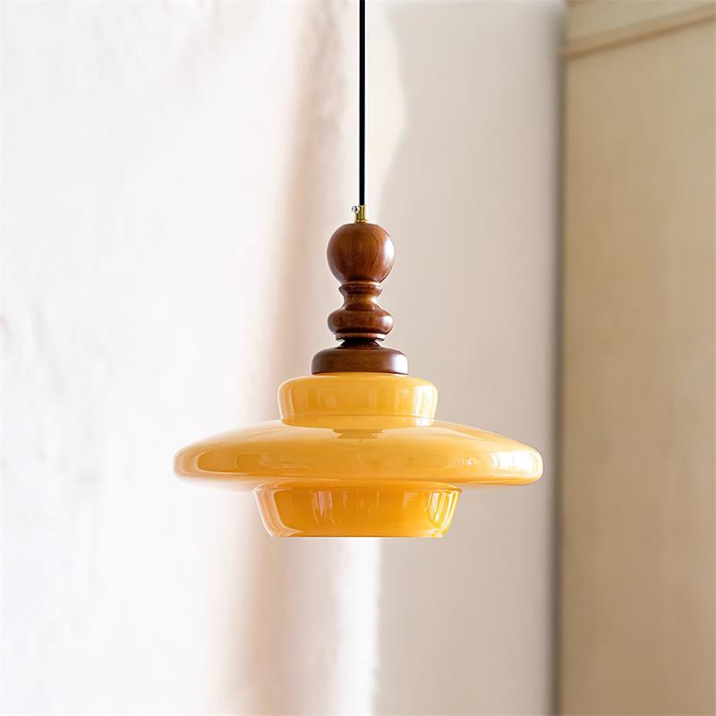Drift Lampe Pendante Rétro Bois Noyer - Neutralighting
