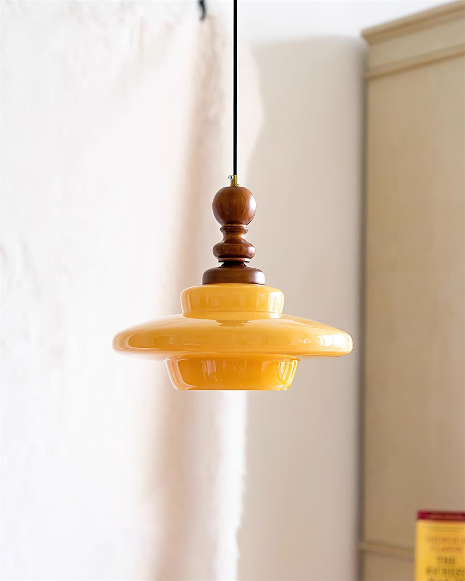 Drift Lampe Pendante Rétro Bois Noyer - Neutralighting