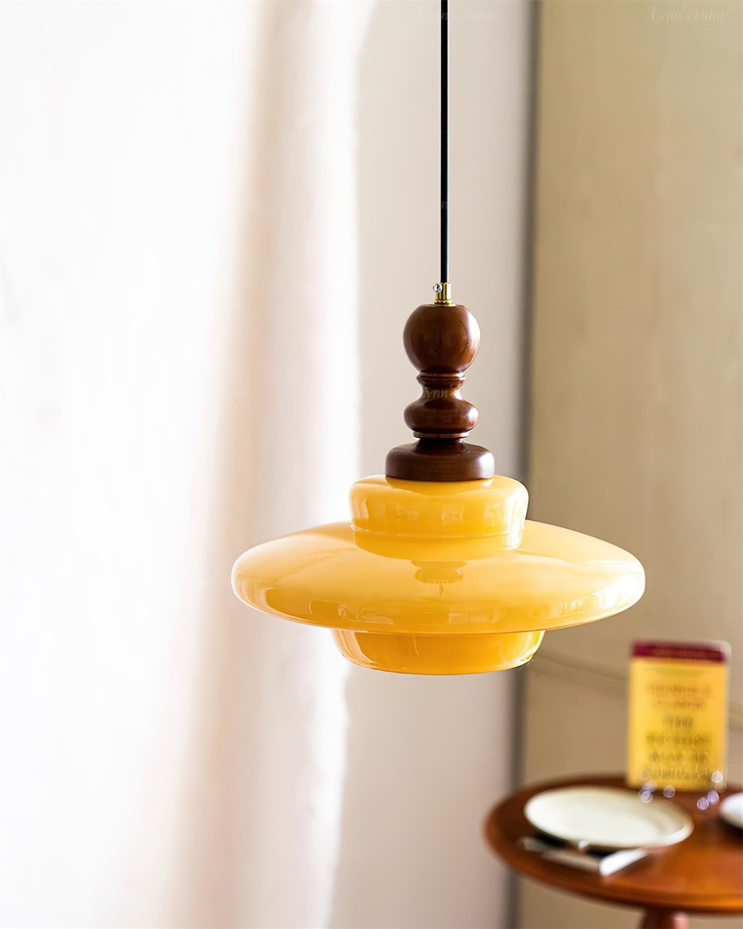 Drift Lampe Pendante Rétro Bois Noyer - Neutralighting