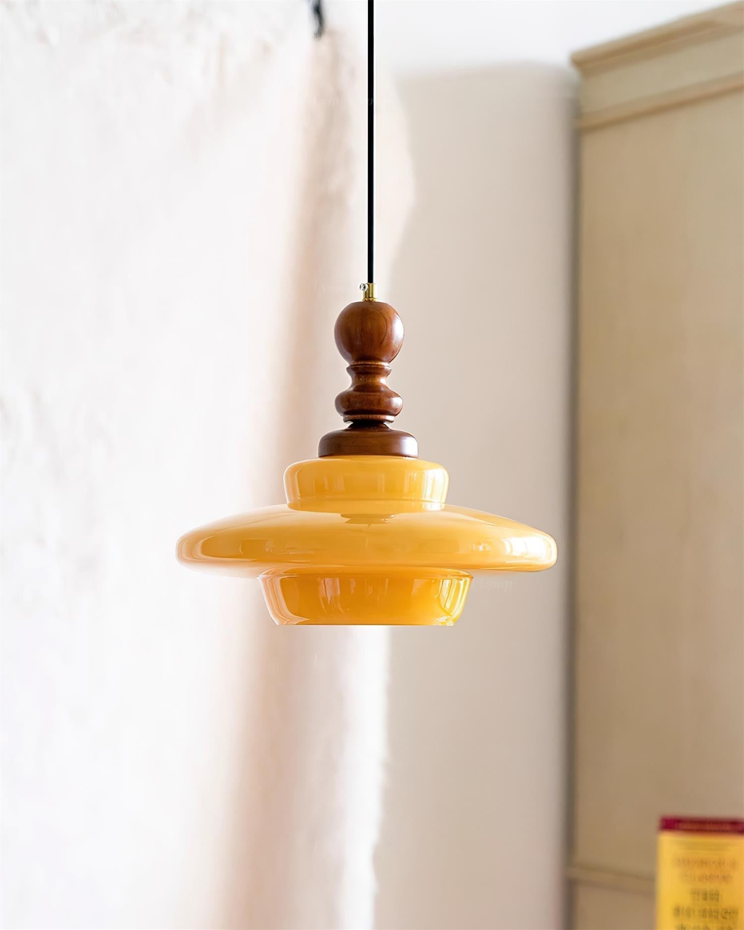 Drift Lampe Pendante Rétro Bois Noyer - Neutralighting