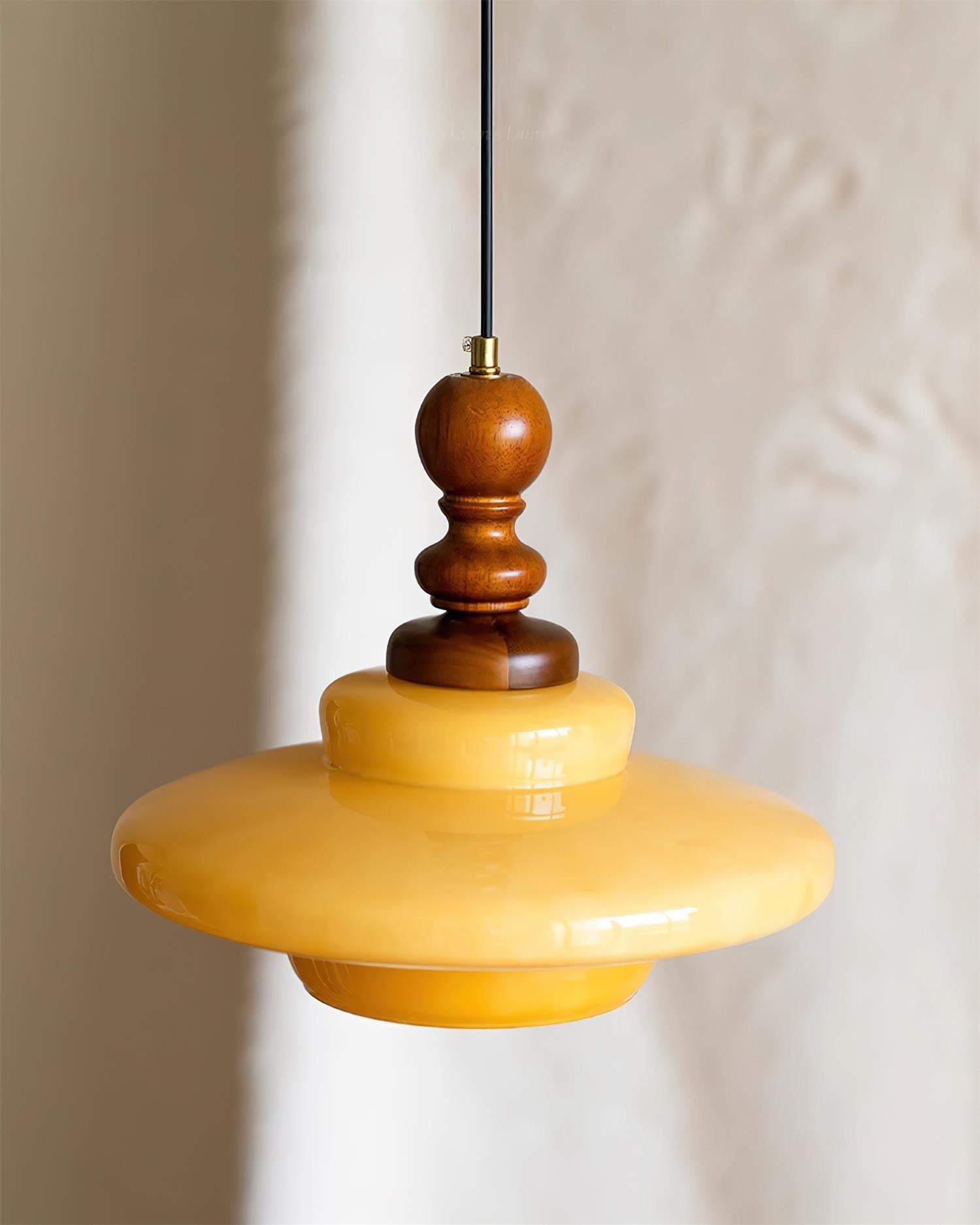 Drift Lampe Pendante Rétro Bois Noyer - Neutralighting