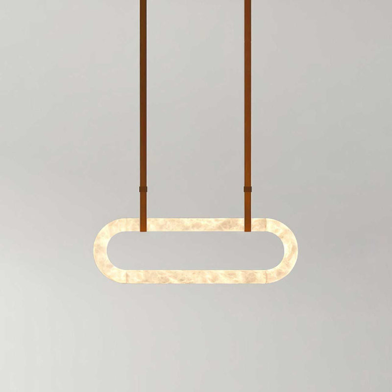 Vista Chandelier Métal Albâtre Art Minimaliste Moderne - Neutralighting