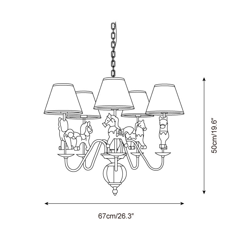 Delfio Lustre Carrousel - Neutralighting