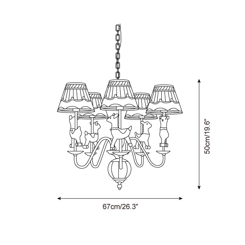 Delfio Lustre Carrousel - Neutralighting